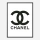 Chanel Logo Wall Art Chanel Logo Wall Art