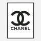 Chanel Logo Wall Art Chanel Logo Wall Art