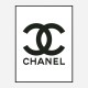 Chanel Logo Wall Art Chanel Logo Wall Art