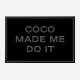 Coco Made Me Do It Chanel Logo Wall Art