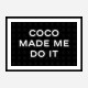 Coco Made Me Do It Chanel Background Wall Art