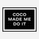 Coco Made Me Do It Chanel Background Wall Art