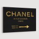 Chanel Rue Cambon Paris in Gold Wall Art