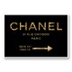 Chanel Rue Cambon Paris in Gold Wall Art