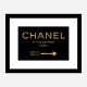 Chanel Rue Cambon Paris in Gold Wall Art