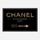 Chanel Rue Cambon Paris in Gold Wall Art