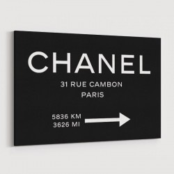 Chanel Rue Cambon Paris Sign Wall Art