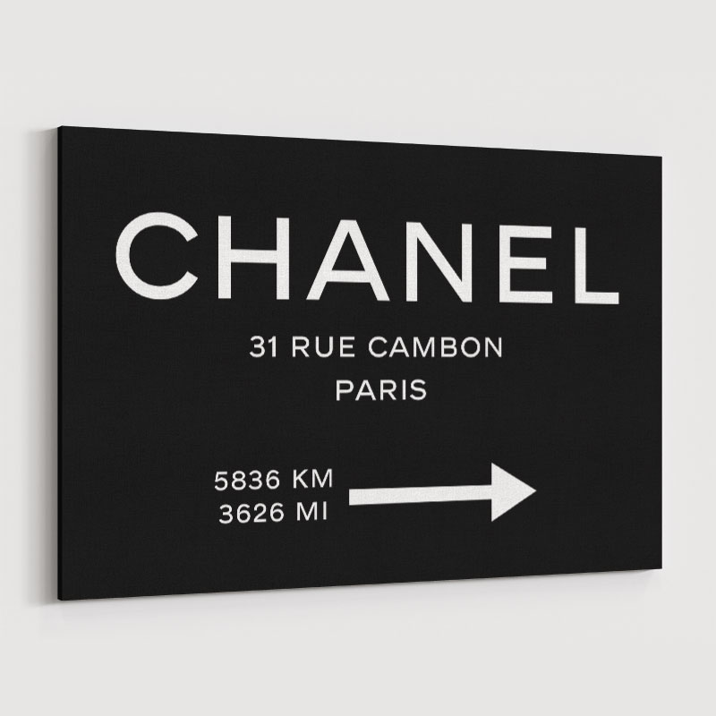 Chanel Rue Cambon Paris Sign Wall Art Chanel Rue Cambon Paris Sign Wall Art