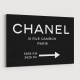 Chanel Rue Cambon Paris Sign Wall Art Chanel Rue Cambon Paris Sign Wall Art