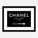 Chanel Rue Cambon Paris Sign Wall Art Chanel Rue Cambon Paris Sign Wall Art