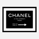 Chanel Rue Cambon Paris Sign Wall Art Chanel Rue Cambon Paris Sign Wall Art