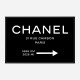 Chanel Rue Cambon Paris Sign Wall Art Chanel Rue Cambon Paris Sign Wall Art