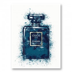 Coco Noir Blue Art Print