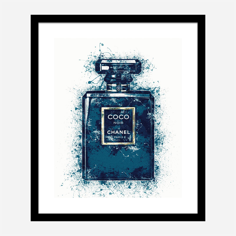 Coco Noir Blue Art Print