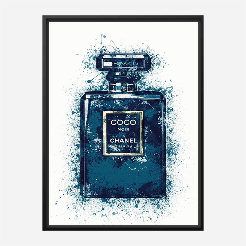 Coco Noir Blue Art Print