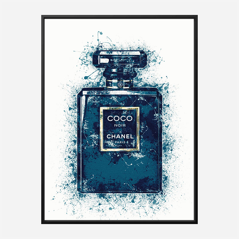 Coco Noir Blue Art Print