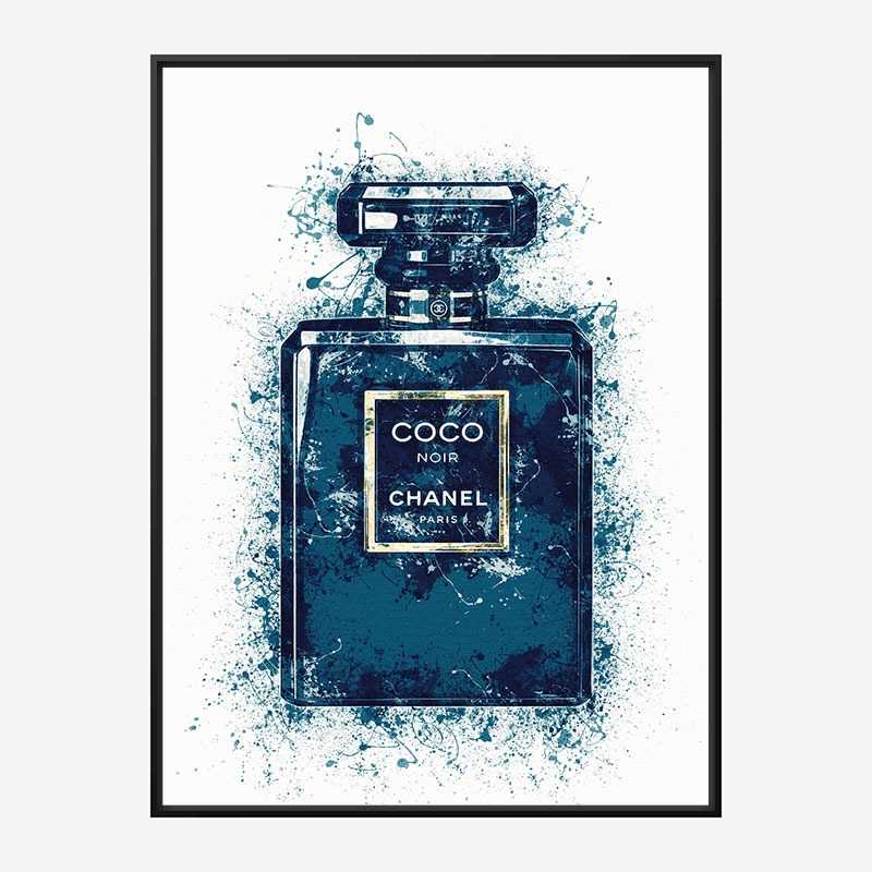 Fragrance Noir  Chanel Canvas Art Print