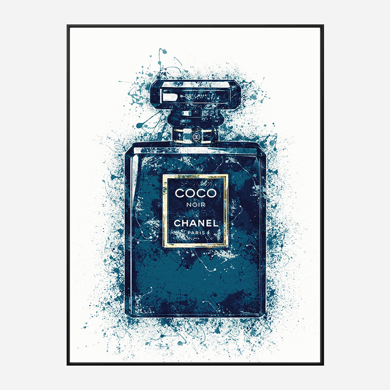 Coco Noir Blue Art Print