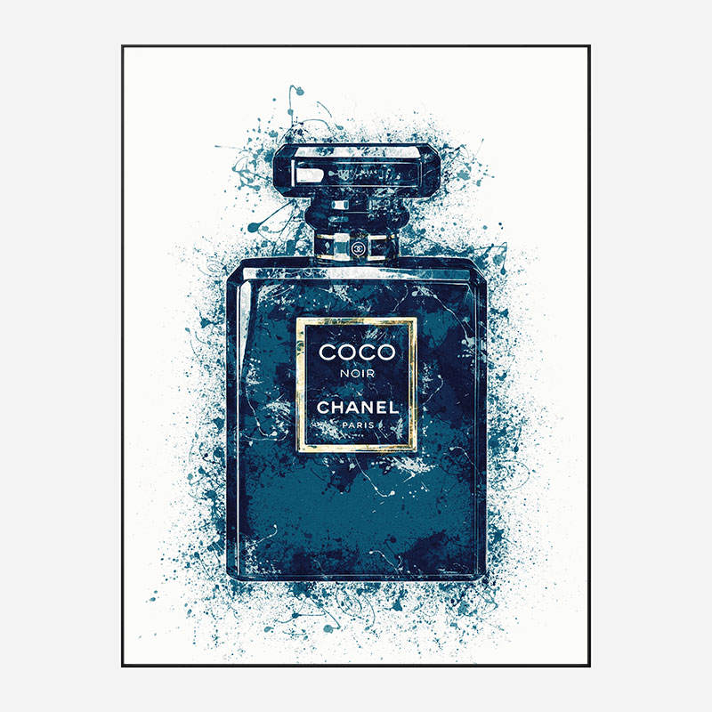 Coco Noir Blue Art Print