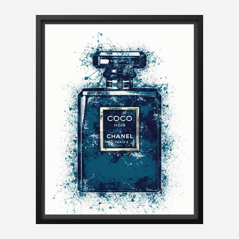 Coco Noir Blue Art Print