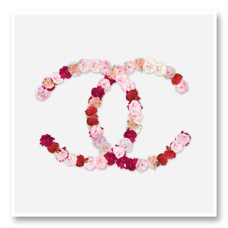 Chanel Flowers Wall Art Print Chanel Flowers Wall Art Print