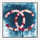 Chanel Flowers Blue Abstract Wall Art Print Chanel Flowers Blue Abstract Wall Art Print