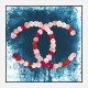 Chanel Flowers Blue Abstract Wall Art Print Chanel Flowers Blue Abstract Wall Art Print