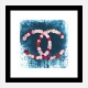 Chanel Flowers Blue Abstract Wall Art Print Chanel Flowers Blue Abstract Wall Art Print