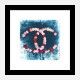 Chanel Flowers Blue Abstract Wall Art Print Chanel Flowers Blue Abstract Wall Art Print
