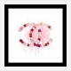 Chanel Flowers Pink Abstract Wall Art Print Chanel Flowers Pink Abstract Wall Art Print