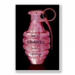 Chanel No 5 Grenade Wall Art