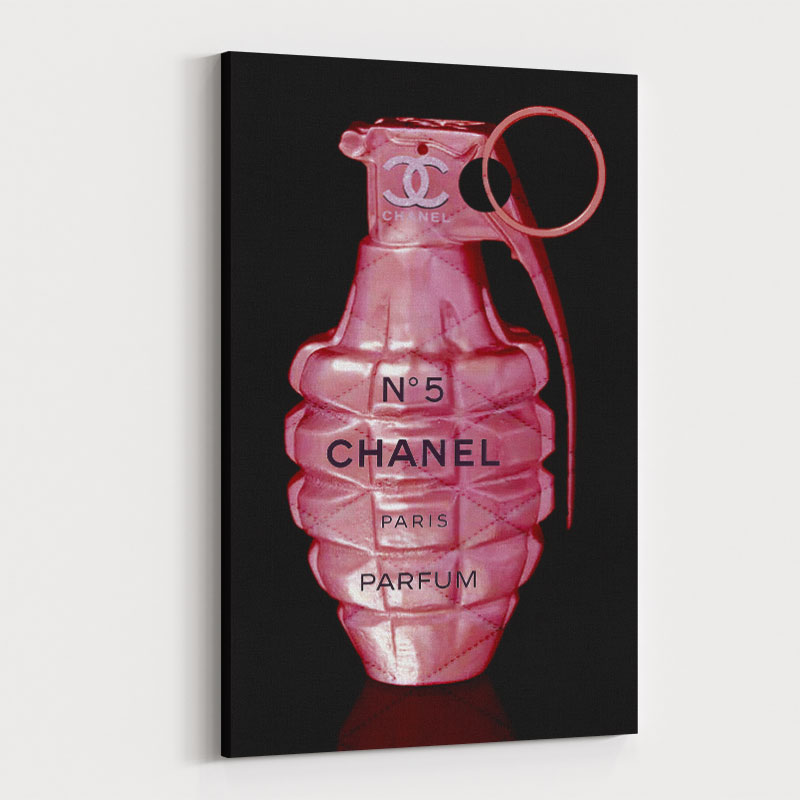 Chanel No 5 Grenade Wall Art