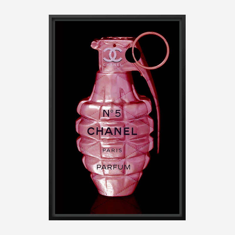 Chanel No 5 Grenade Wall Art