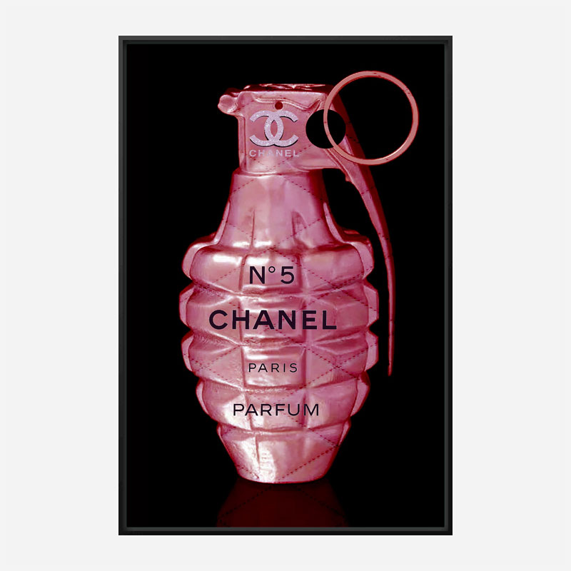 Chanel No 5 Grenade Wall Art