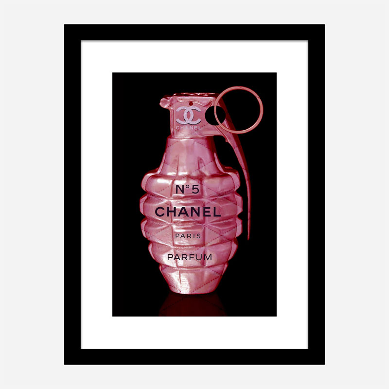 Chanel No 5 Grenade Wall Art