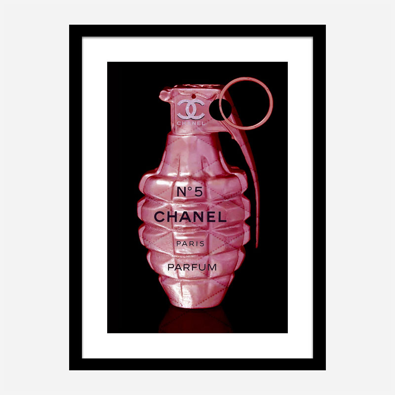 Chanel No 5 Grenade Wall Art