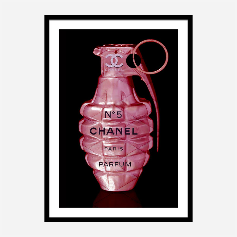 Chanel No 5 Grenade Wall Art