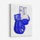 Chanel Blue Boxing Gloves Art Print Chanel Blue Boxing Gloves Art Print