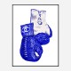 Chanel Blue Boxing Gloves Art Print Chanel Blue Boxing Gloves Art Print
