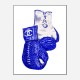 Chanel Blue Boxing Gloves Art Print Chanel Blue Boxing Gloves Art Print