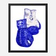 Chanel Blue Boxing Gloves Art Print Chanel Blue Boxing Gloves Art Print