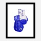 Chanel Blue Boxing Gloves Art Print Chanel Blue Boxing Gloves Art Print