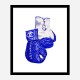 Chanel Blue Boxing Gloves Art Print Chanel Blue Boxing Gloves Art Print