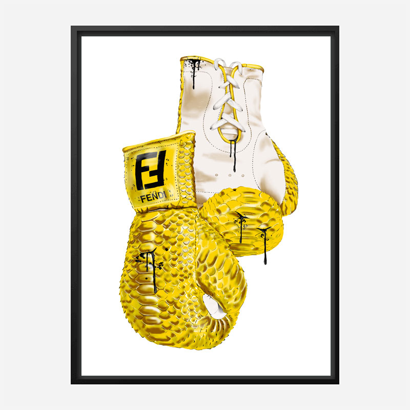 Fendi Boxing Gloves Art Print
