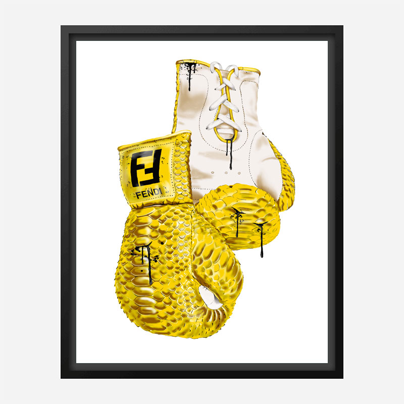 Fendi Boxing Gloves Art Print Fendi Boxing Gloves Art Print