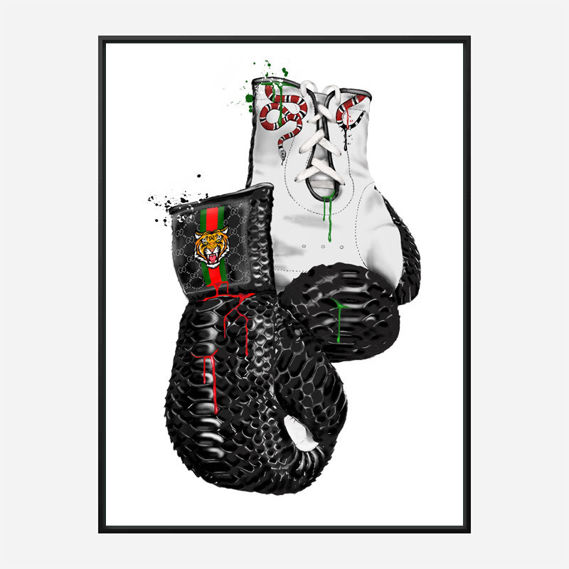 Gucci Tiger Boxing Gloves Art Print Gucci Tiger Boxing Gloves Art Print
