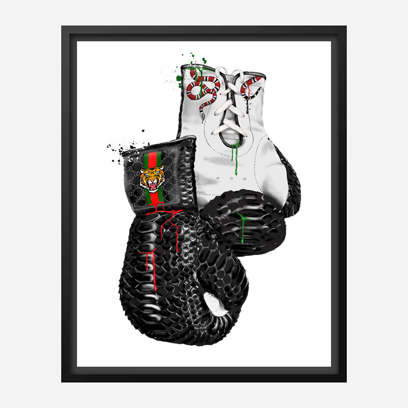 Gucci Tiger Boxing Gloves Art Print Gucci Tiger Boxing Gloves Art Print
