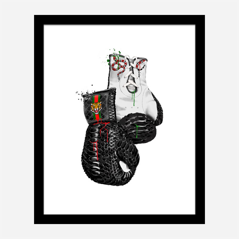 Gucci Tiger Boxing Gloves Art Print Gucci Tiger Boxing Gloves Art Print