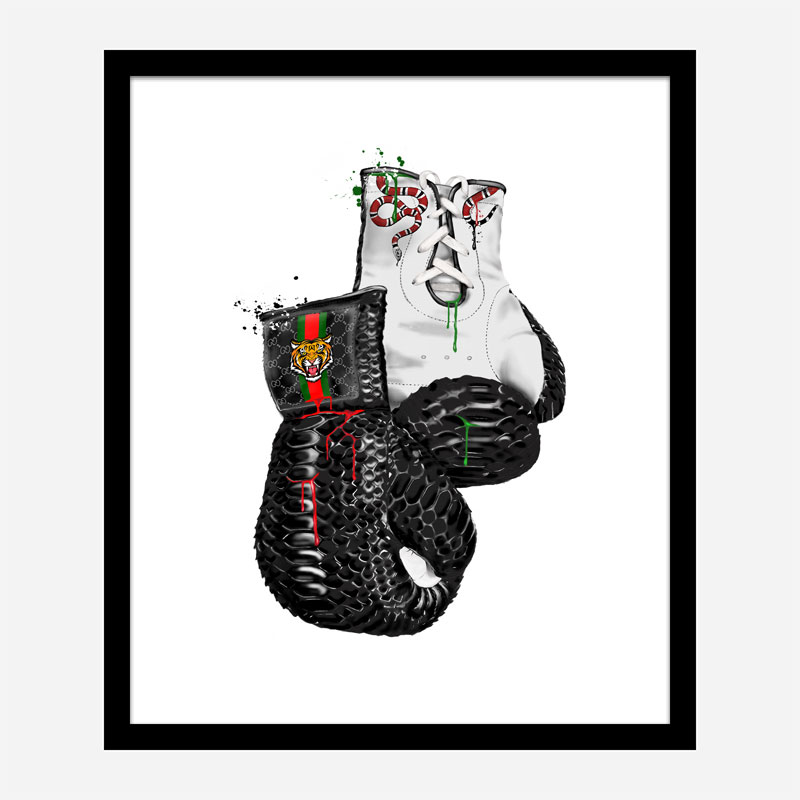 Gucci Tiger Boxing Gloves Art Print Gucci Tiger Boxing Gloves Art Print