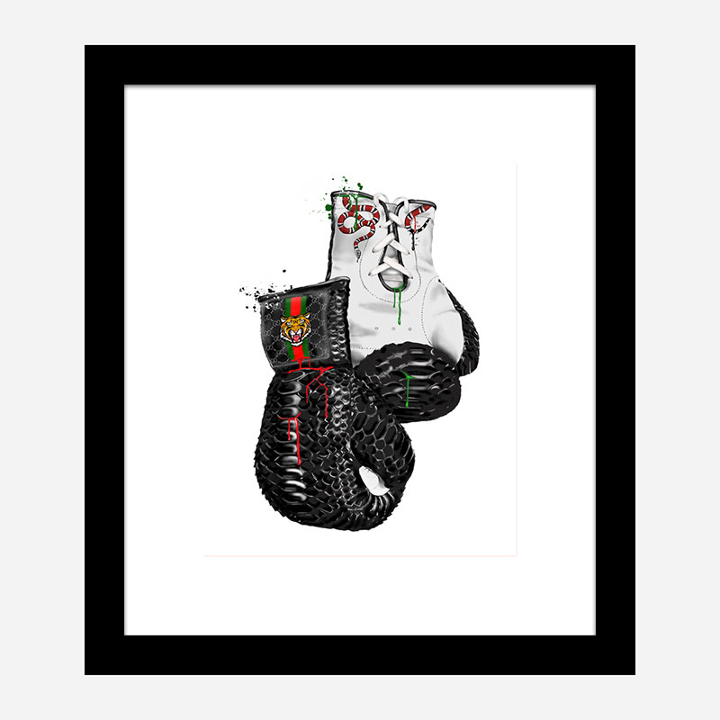 Gucci Tiger Boxing Gloves Art Print Gucci Tiger Boxing Gloves Art Print
